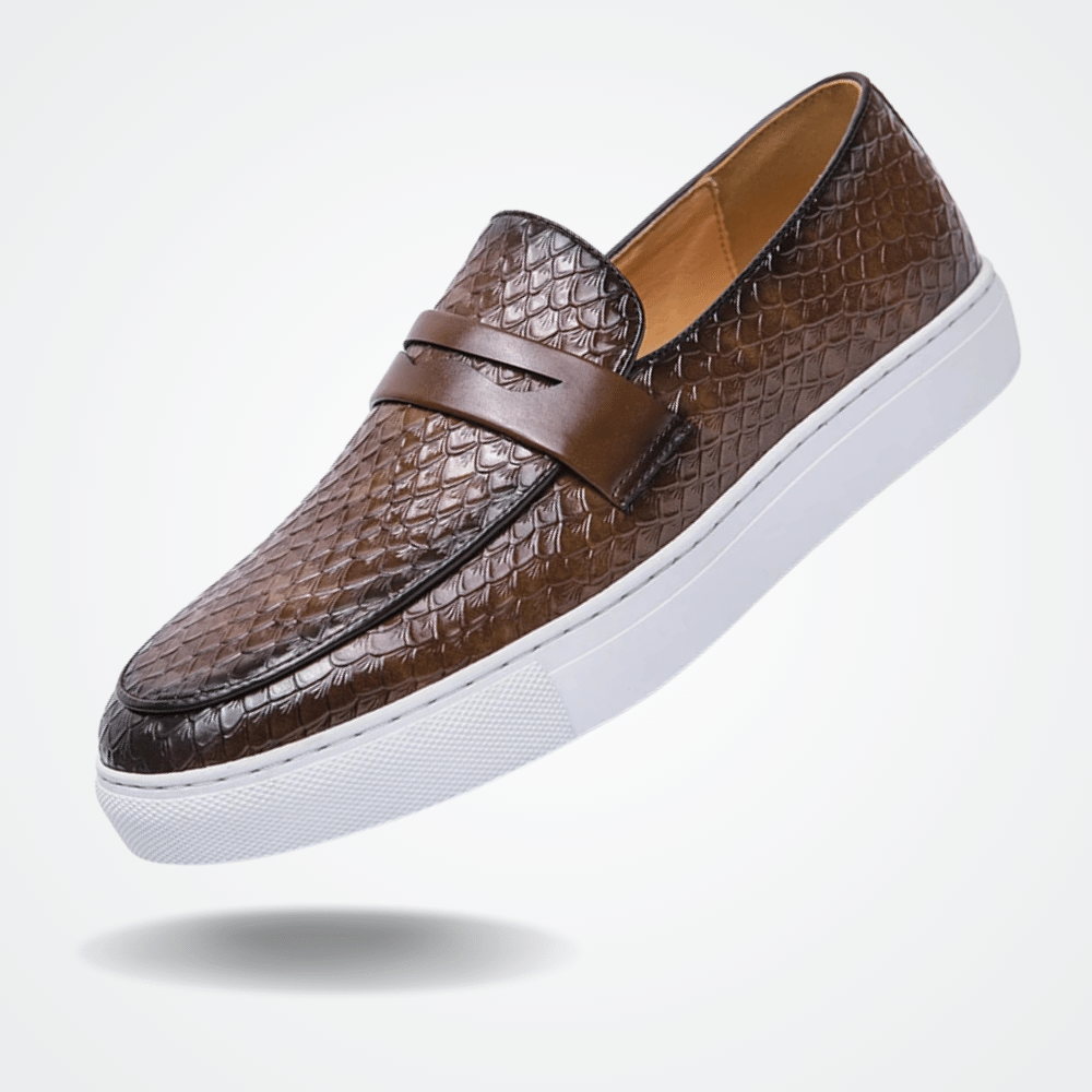 Leren Moccasin Instapper voor Mannen Toulon Zevian