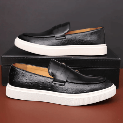 Leren Instapper Moccasin voor Mannen Zevian