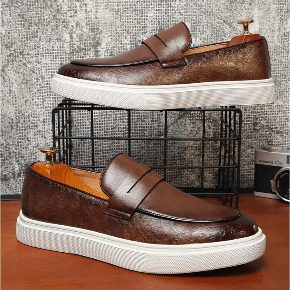 Leren Instapper Moccasin voor Mannen Zevian
